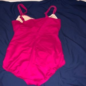 Barely worn pink one-piece swimsuit